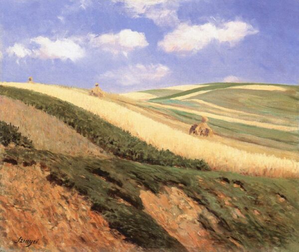 Field by Pál Szinyei Merse, hand-painted oil painting reproduction