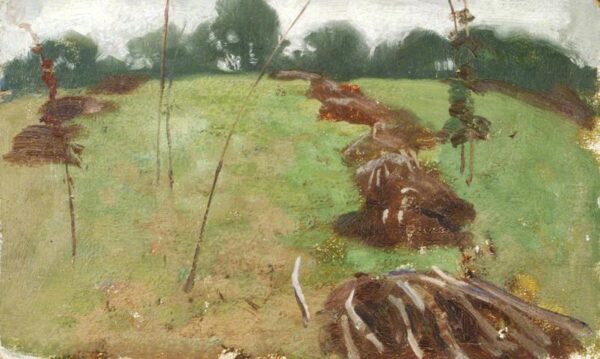 Field by Benjamin Haughton, hand-painted oil painting reproduction