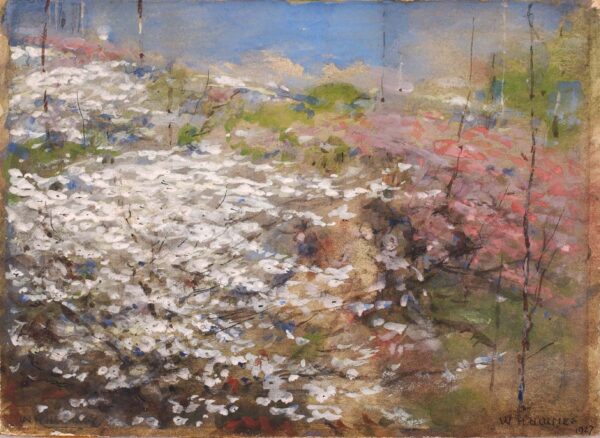 Field of Blossoms by William Henry Holmes, hand-painted oil painting reproduction