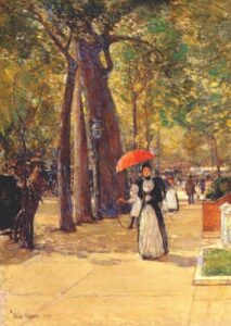 Fifth Avenue at Washington Square by Frederick Childe Hassam, hand-painted oil painting reproduction