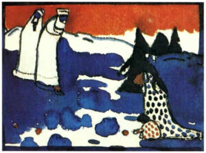 Figures and a Child in a Landscape by Wassily Kandinsky