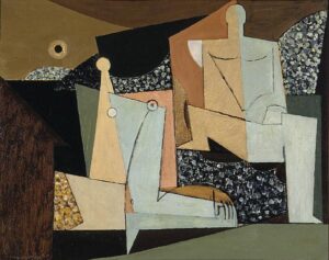 Figures on a Beach by Louis Marcoussis, hand-painted oil painting reproduction
