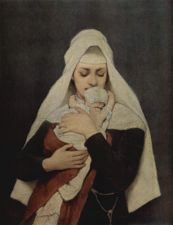 Findelkind by Gabriel Cornelius Ritter von Max, hand-painted oil painting reproduction