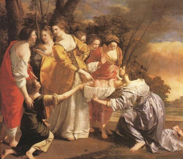 Finding of Moses by Orazio Gentileschi, hand-painted oil painting reproduction