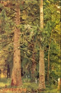 Fir Forest by Ivan Shishkin, hand-painted oil painting reproduction
