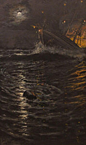 Fire On Board by Antonio Muñoz Degrain, hand-painted oil painting reproduction