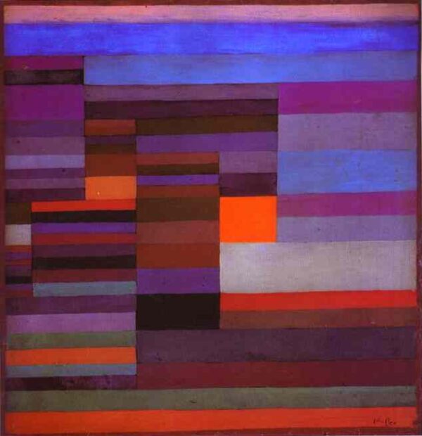 Fire in the Evening by Paul Klee, hand-painted oil painting reproduction