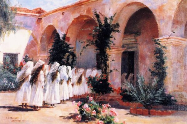 First Communion San Juan Capistrano by Fannie Eliza Duvall, hand-painted oil painting reproduction