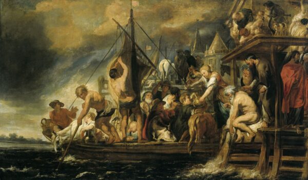 The Miracle of the Obol in the Mouth of the Fish by Jacob Jordaens, hand-painted oil painting reproduction