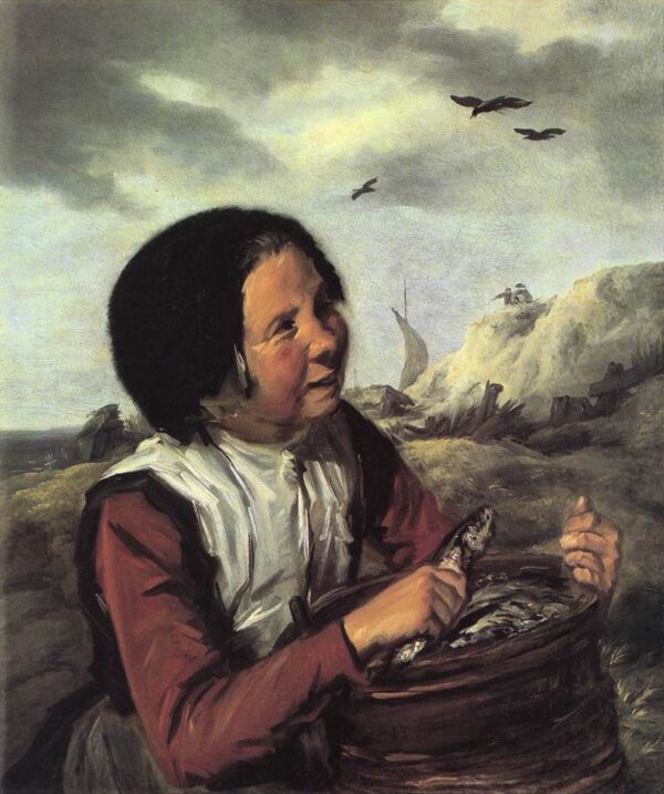 Fisher Girl by Frans Hals, hand-painted oil painting reproduction