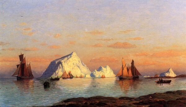 Fishermen off the Coast of Labrador by William Bradford, hand-painted oil painting reproduction