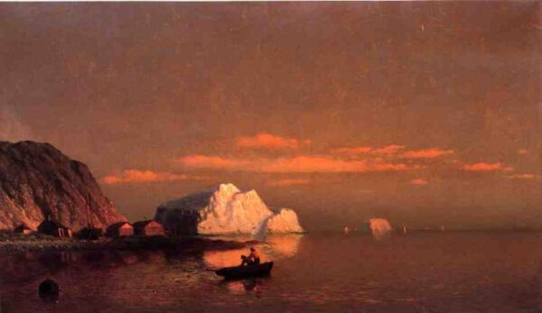 Fishermen off the Coast of Labrador b by William Bradford, hand-painted oil painting reproduction