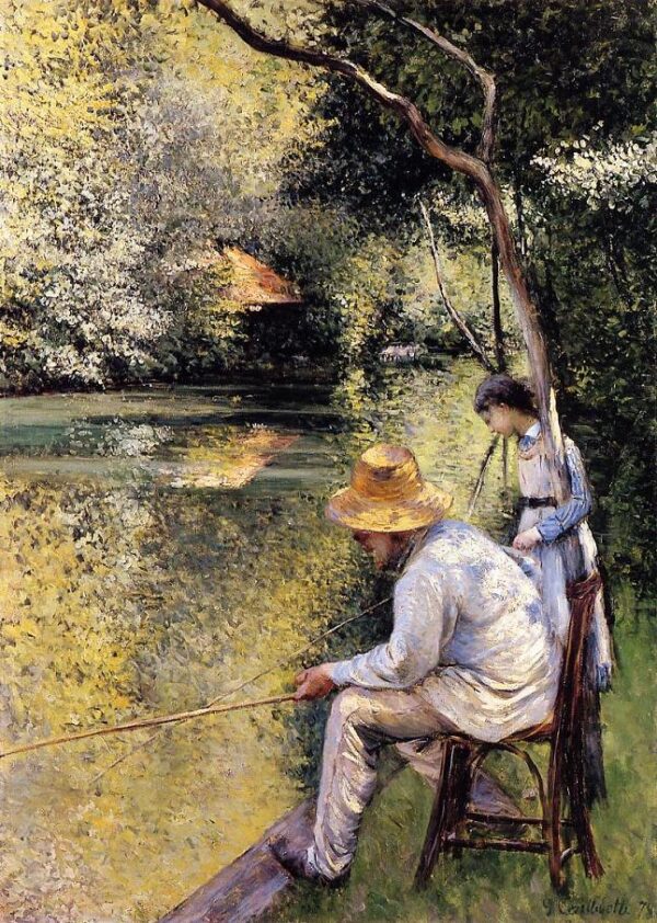Fishing by Gustave Caillebotte, hand-painted oil painting reproduction