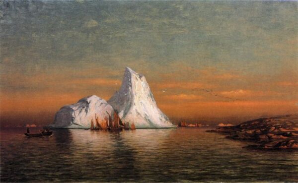 Fishing Fleet off Labrador v by William Bradford, hand-painted oil painting reproduction