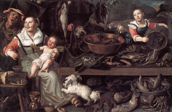 Fishmongers by Vincenzo Campi, hand-painted oil painting reproduction