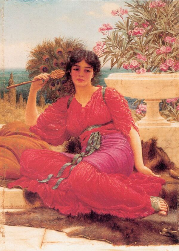 Flabellifera by John William Godward, hand-painted oil painting reproduction