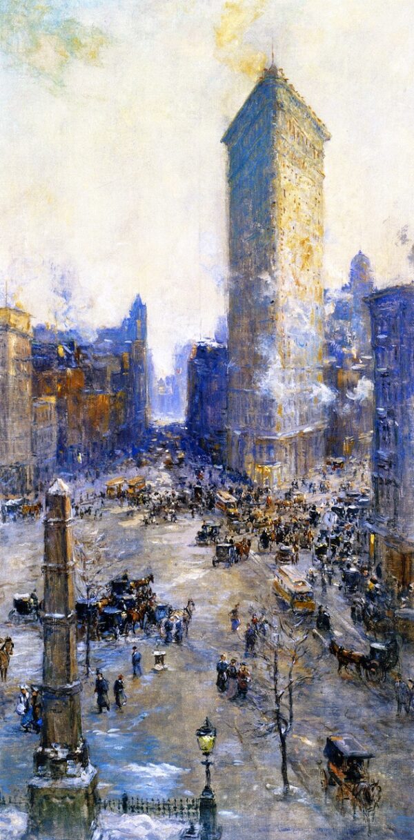 Flatiron Building by Colin Campbell Cooper, hand-painted oil painting reproduction