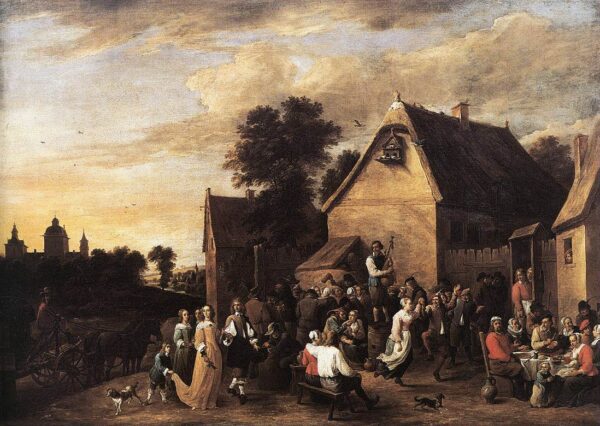 Flemish Kermess by David Teniers the Younger, hand-painted oil painting reproduction