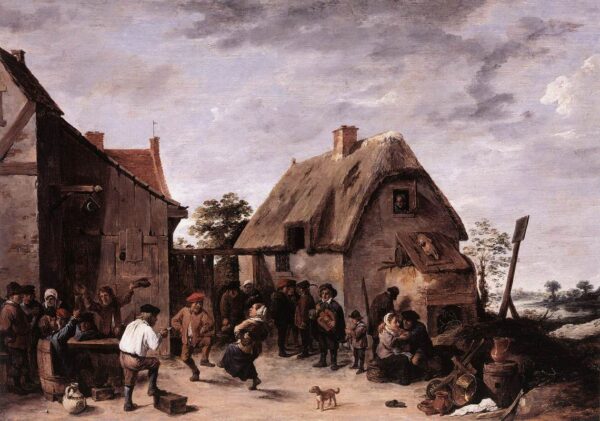 Flemish Kermess II by David Teniers the Younger, hand-painted oil painting reproduction