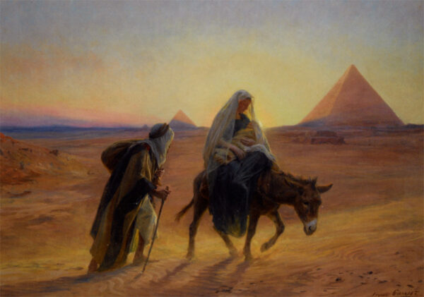 Flight into Egypt by Eugene-Alexis Girardet, hand-painted oil painting reproduction