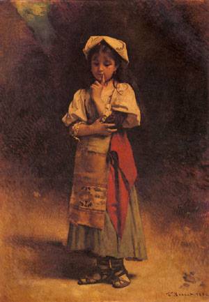 Floentin Meditation by Léon Bonnat, hand-painted oil reproduction