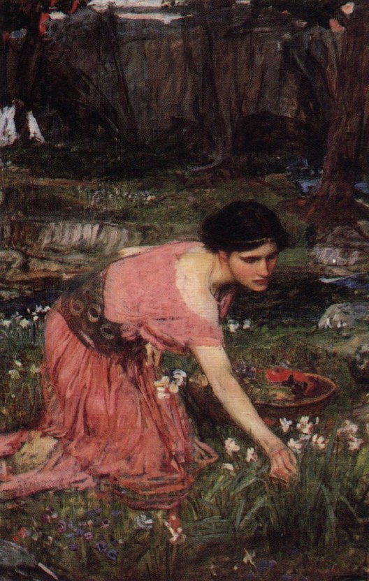 Flora 1 by John William Waterhouse, hand-painted oil reproduction