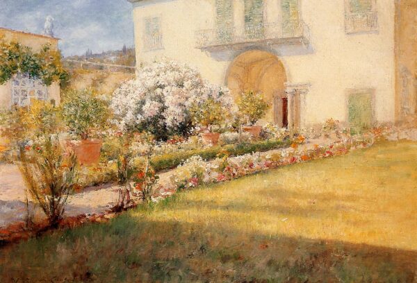Florentine Villa by William Merritt Chase, hand-painted oil painting reproduction