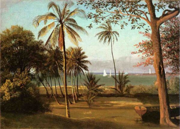 Florida Scene by Albert Bierstadt, hand-painted oil painting reproduction