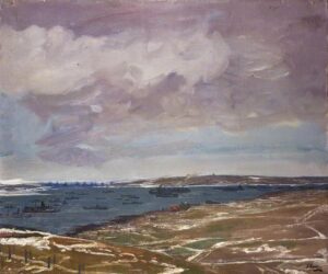 Flotta and Weddel Sound by John Lavery, hand-painted oil painting reproduction