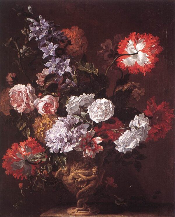 Flower Piece by Jan-Baptis Bosschaert, hand-painted oil painting reproduction