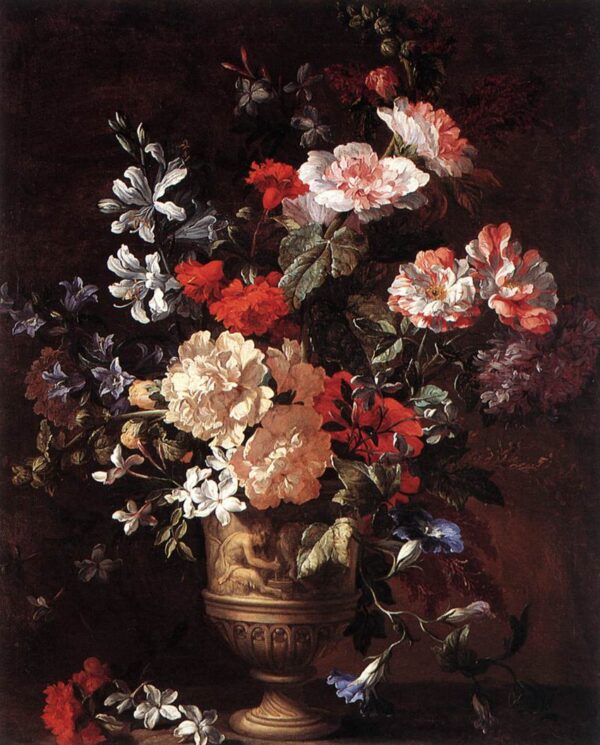 Flower Piece b by Jan-Baptis Bosschaert, hand-painted oil painting reproduction