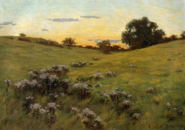 Flowering Field 1889 by Arthur Wesley Dow, hand-painted oil painting reproduction