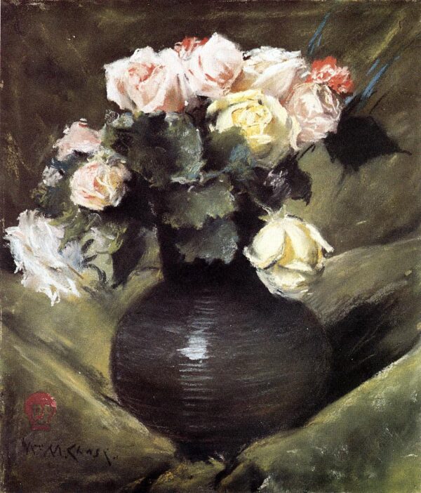 Flowers aka Roses by William Merritt Chase, hand-painted oil painting reproduction