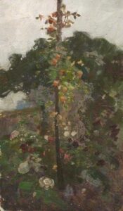 Flowers in a Garden by Benjamin Haughton, hand-painted oil painting reproduction