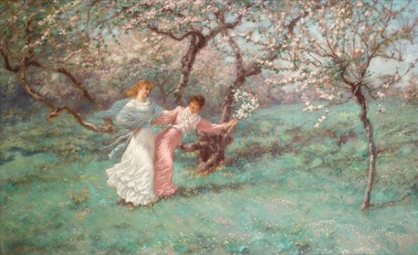 Flowers of May by William John Hennessy, hand-painted oil painting reproduction