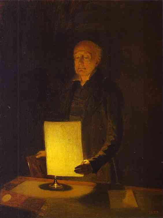 Portrait of Ye. G. Flug by Pavel Fedotov, hand-painted oil reproduction