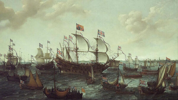 The Arrival of the Elector Palatine at Flushing by Adam Willaerts, hand-painted oil painting reproduction