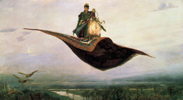 Flying Carpet by Viktor Vasnetsov, hand-painted oil painting reproduction