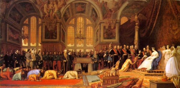 The Reception of the Siamese Ambassadors at Fontainebleau by Jean-Léon Gérôme, hand-painted oil painting reproduction