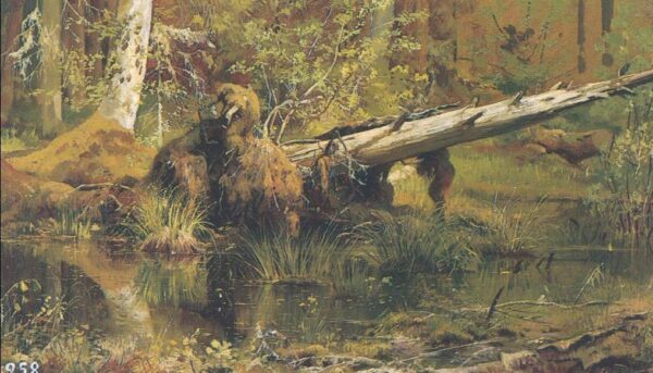 Forest by Ivan Shishkin, hand-painted oil painting reproduction