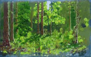 Forest 1887 by Arkhip Kuindzhi, hand-painted oil painting reproduction