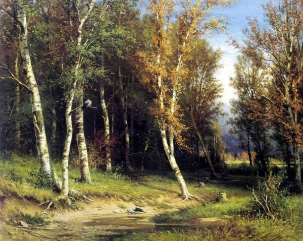 Forest Before Thunderstorm by Ivan Shishkin, hand-painted oil painting reproduction