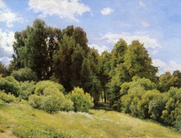 Forest Glade by Ivan Shishkin, hand-painted oil painting reproduction