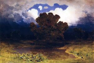 Forest Lake Cloud Not earlier than 1890 by Arkhip Kuindzhi, hand-painted oil painting reproduction