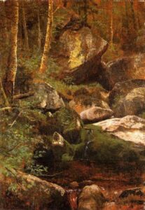 Forest Stream by Albert Bierstadt, hand-painted oil painting reproduction