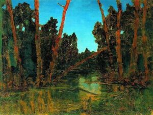 Forest swamp 1898 1908 by Arkhip Kuindzhi, hand-painted oil painting reproduction