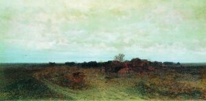Forgotten Village 1874 by Arkhip Kuindzhi, hand-painted oil painting reproduction