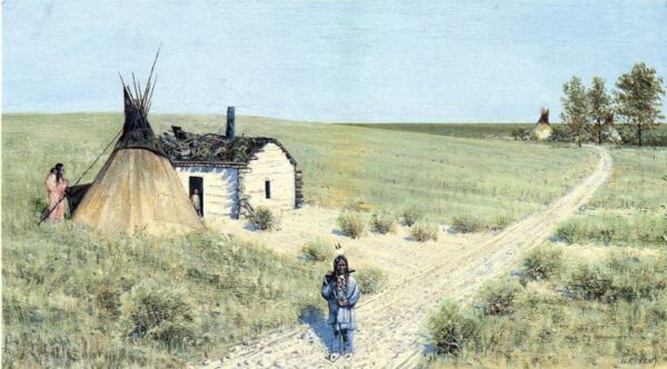 Fort Totten Trail by Henry Farny, hand-painted oil painting reproduction