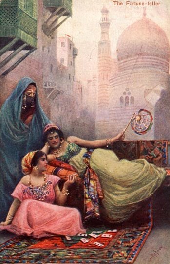Fortune Teller by Fabio Fabbi, hand-painted oil reproduction