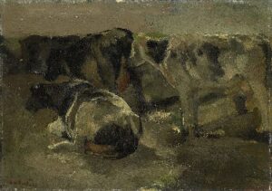 Four Cows by George Hendrik Breitner, hand-painted oil painting reproduction